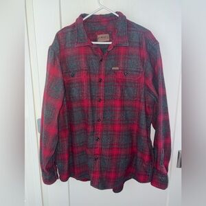 Orvis heavyweight plaid flannel shacket men's sz XXL VGUC